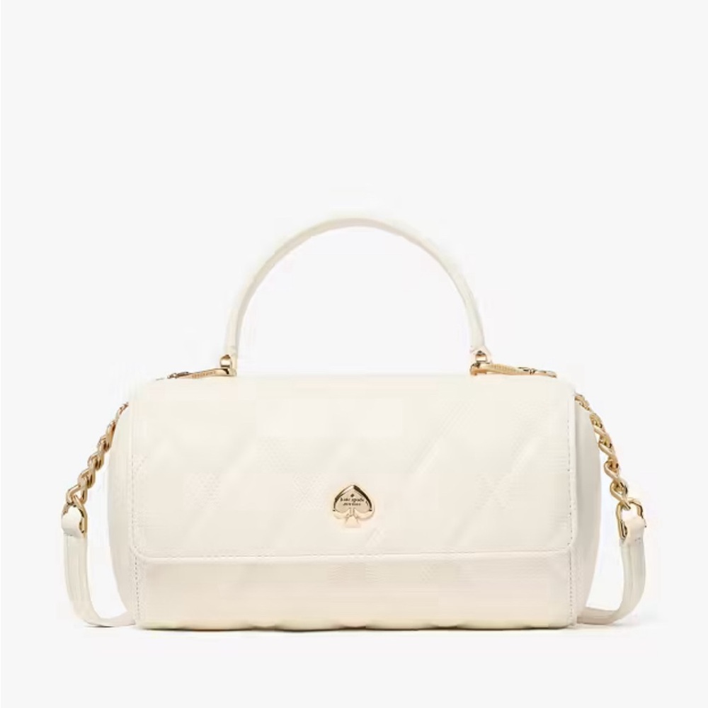 Kate Spade Heart barrel quilted crossbody